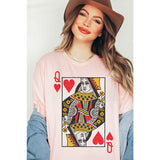 QUEEN OF HEARTS TEE- PLUS SIZE - Spicie's Boutique