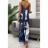 Tie-Dye Spaghetti Strap Jumpsuit with Pockets - Spicie's Boutique