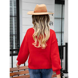 Heart Graphic Round Neck Sweater - Spicie's Boutique