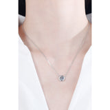 Moissanite Round Pendant Chain Necklace - Spicie's Boutique