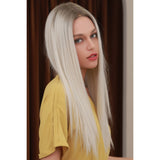 13*2" Lace Front Wigs Synthetic Long Straight 26" Heat Safe 150% Density - Spicie's Boutique