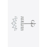 All You Need Moissanite Platinum-Plated Earrings