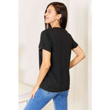 Simply Love Slogan Graphic Cuffed Sleeve T-Shirt - Spicie's Boutique