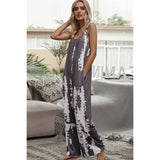 Tie-Dye Spaghetti Strap Jumpsuit with Pockets - Spicie's Boutique