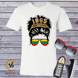 Juneteenth Messy Bun 1865 - Spicie's Boutique