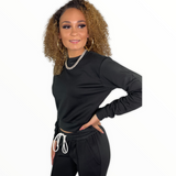 2 pc Crop top/pants Tracksuit - Spicie's Boutique
