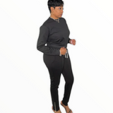 2 pc Crop top/pants Tracksuit - Spicie's Boutique