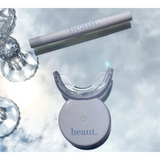 The most advanced technology on the market: this Kit is waterproof and wireless. Features blue light therapy and dual light therapy. You can receive a whitening session and oral care treatment all in one with this dual light therapy setting.