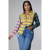 Plaid Multi Color Shacket/Top - Spicie's Boutique