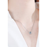 Moissanite Round Pendant Chain Necklace - Spicie's Boutique