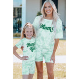 Girls Printed Letter Graphic Lounge Set