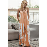Tie-Dye Spaghetti Strap Jumpsuit with Pockets - Spicie's Boutique