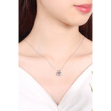 Moissanite Lock Pendant Necklace