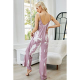 Tie-Dye Spaghetti Strap Jumpsuit with Pockets - Spicie's Boutique
