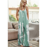 Tie-Dye Spaghetti Strap Jumpsuit with Pockets - Spicie's Boutique