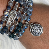This stack was designed in honor of all of our Air Force Heroes!  This Air Force Stack displays a variety blue and gold colored beads and is highlighted with an Air Force charm.
