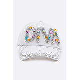 DIVA Crystal Embellished Denim Cap - Spicie's Boutique