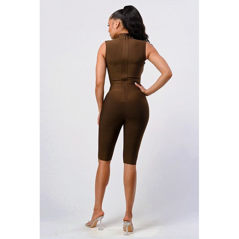 Criss Cross Sexy Bandage Romper