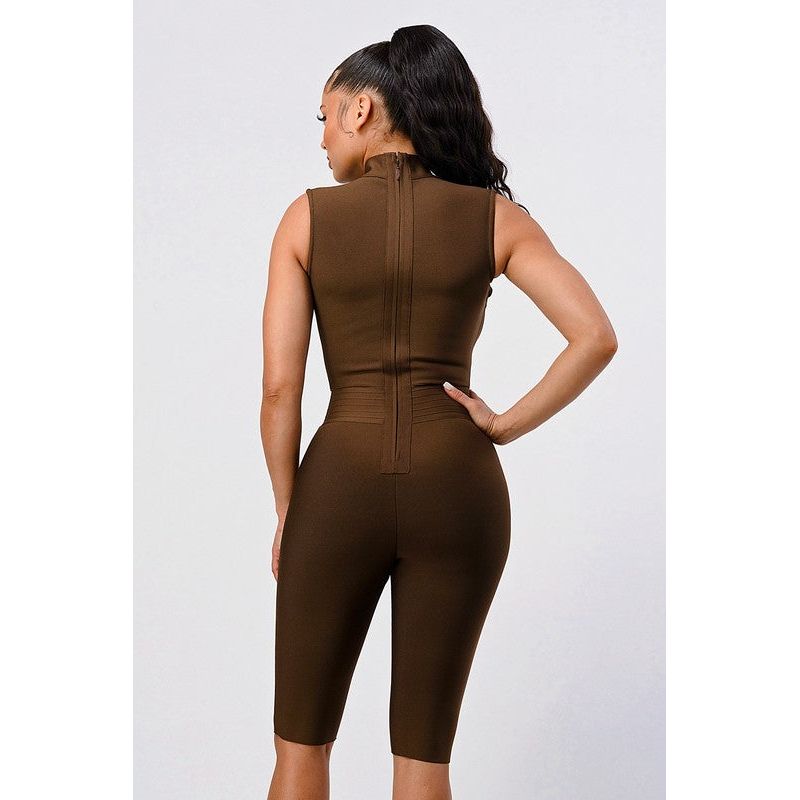 Criss Cross Sexy Bandage Romper