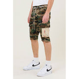 Flowers Patch Camo Cargo Short