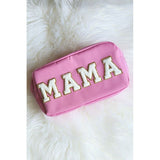 Mama Varsity Letter Patch Cosmetic Makeup Bag