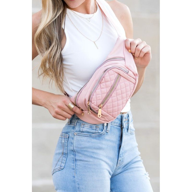 Quilted Belt Sling Bum Bag - Spicie's Boutique