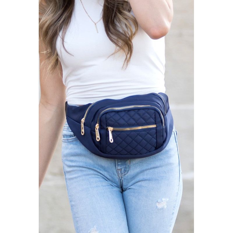 Quilted Belt Sling Bum Bag - Spicie's Boutique