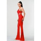 DOUBLE SPAGHETTI STRAP BODYCON JUMPSUIT - Spicie's Boutique