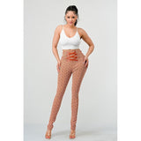 Geometric Glamour: High-Waisted Patterned Pants
