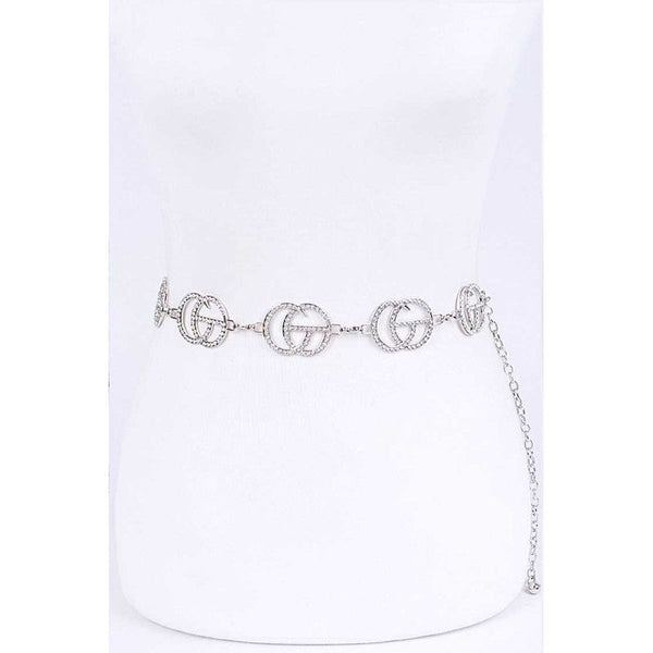 Crystal CG Logo Iconic Chain Belt - Spicie's Boutique