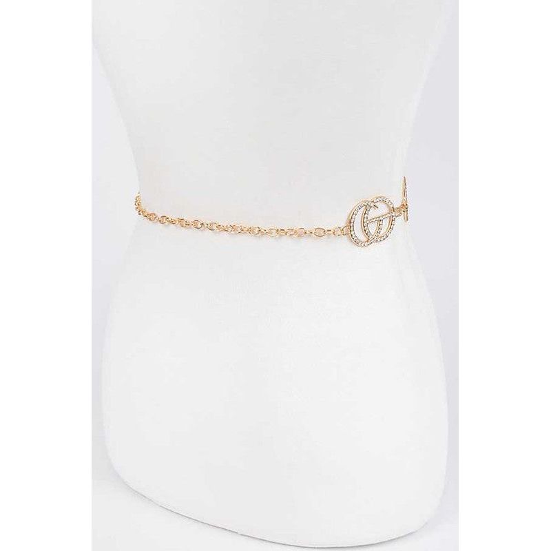 Crystal CG Logo Iconic Chain Belt - Spicie's Boutique