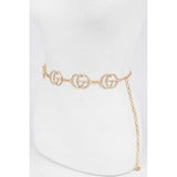 Crystal CG Logo Iconic Chain Belt - Spicie's Boutique