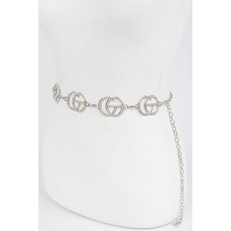 Crystal CG Logo Iconic Chain Belt - Spicie's Boutique