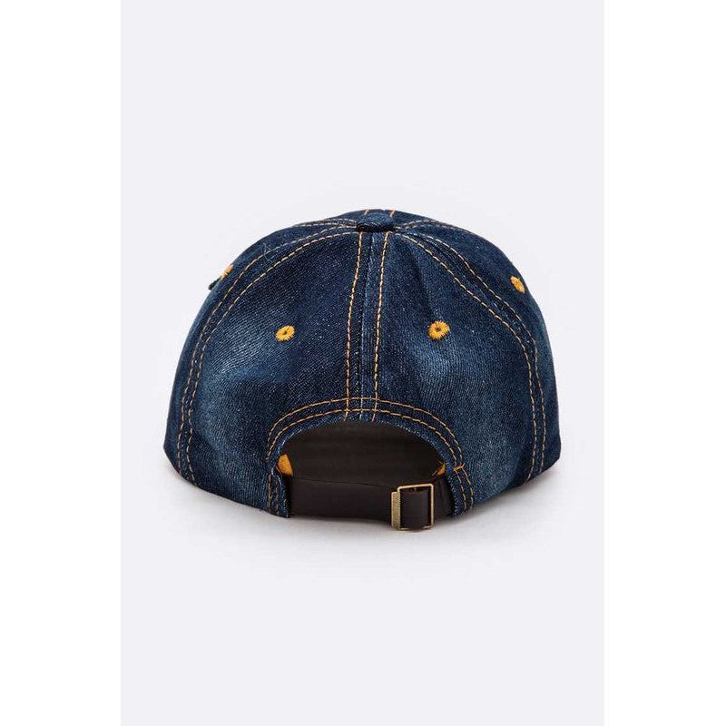 Dog Mom Stone Denim Cap - Spicie's Boutique