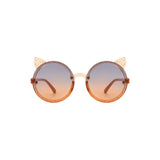 Girls Round Cat Ear Design Glitter Kids Sunglasses - Spicie's Boutique