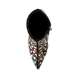 Fancy Mirror Embellished Platform High Heel Boots - Spicie's Boutique