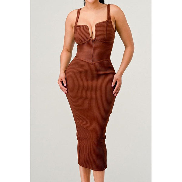 IT FEELS LIKE FALL MIDI DRESS - Spicie's Boutique