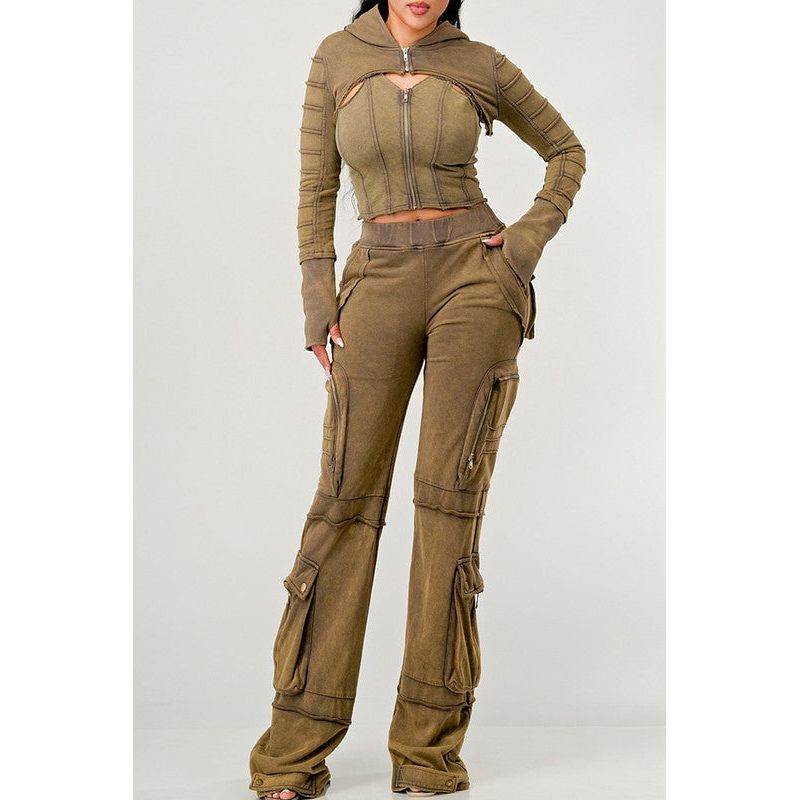 Athina best seller vintage washed 3 piece set - Spicie's Boutique