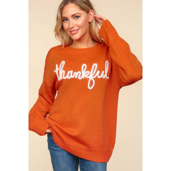 Haptics Metallic Glitter Embroidery Sweater - Spicie's Boutique