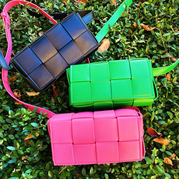 Candy Cube Woven Sling Bag - Spicie's Boutique