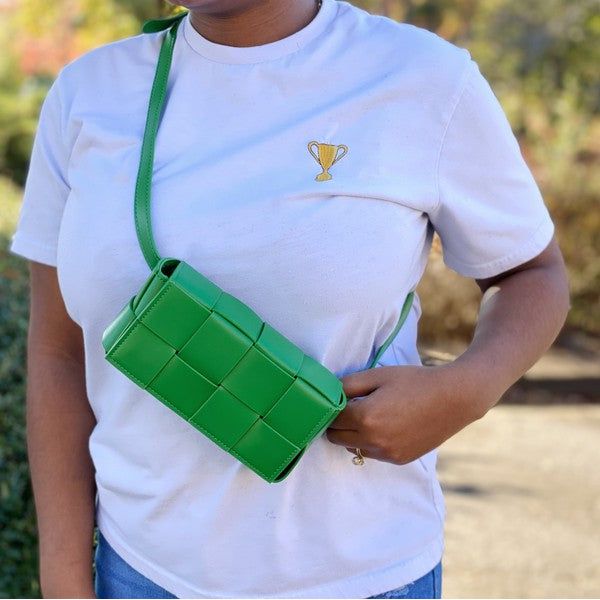 Candy Cube Woven Sling Bag - Spicie's Boutique