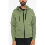 Solid Heathered Zip Up Jacket