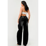 Athina Black washed out cargo pants - Spicie's Boutique