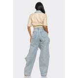 Reinvented Classic Two-Piece Denim Ensemble - Spicie's Boutique