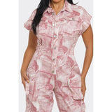 Pink Whisper Tie-Dye Jumpsuit