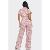 Pink Whisper Tie-Dye Jumpsuit