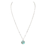 Initial P Turquoise Pendant Necklace