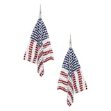 USA Flag Chainmail Iconic Earrings - Spicie's Boutique