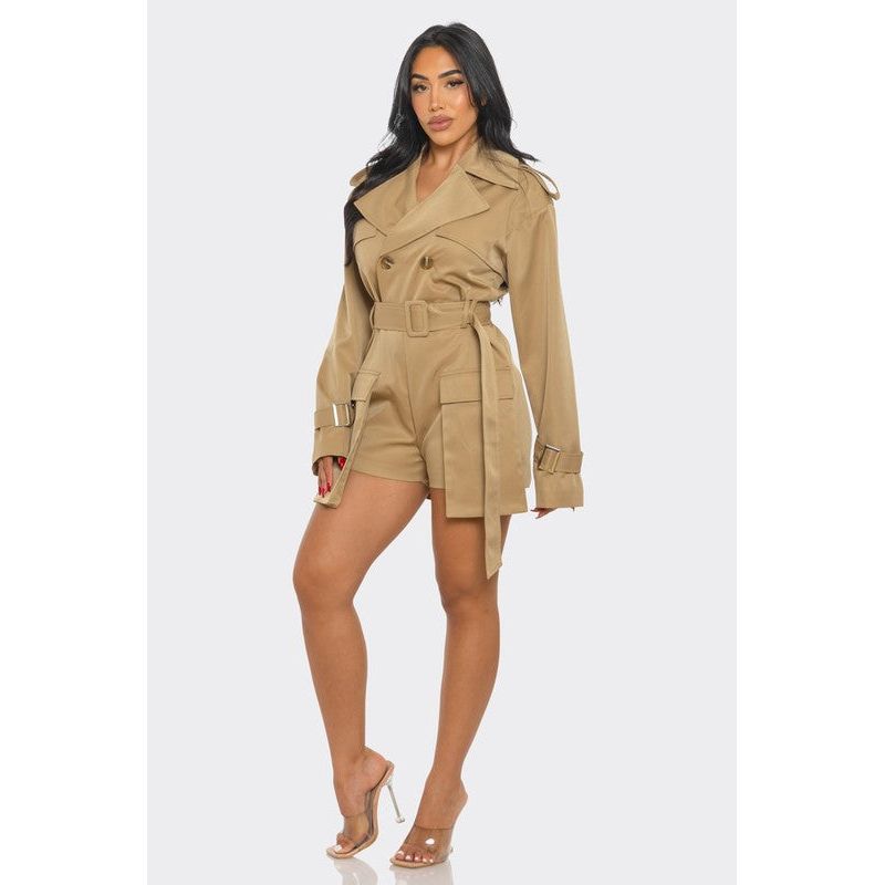 Sophisticated Utility Romper