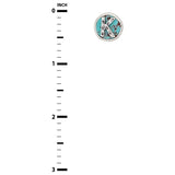 Initial K Turquoise Stud Earrings